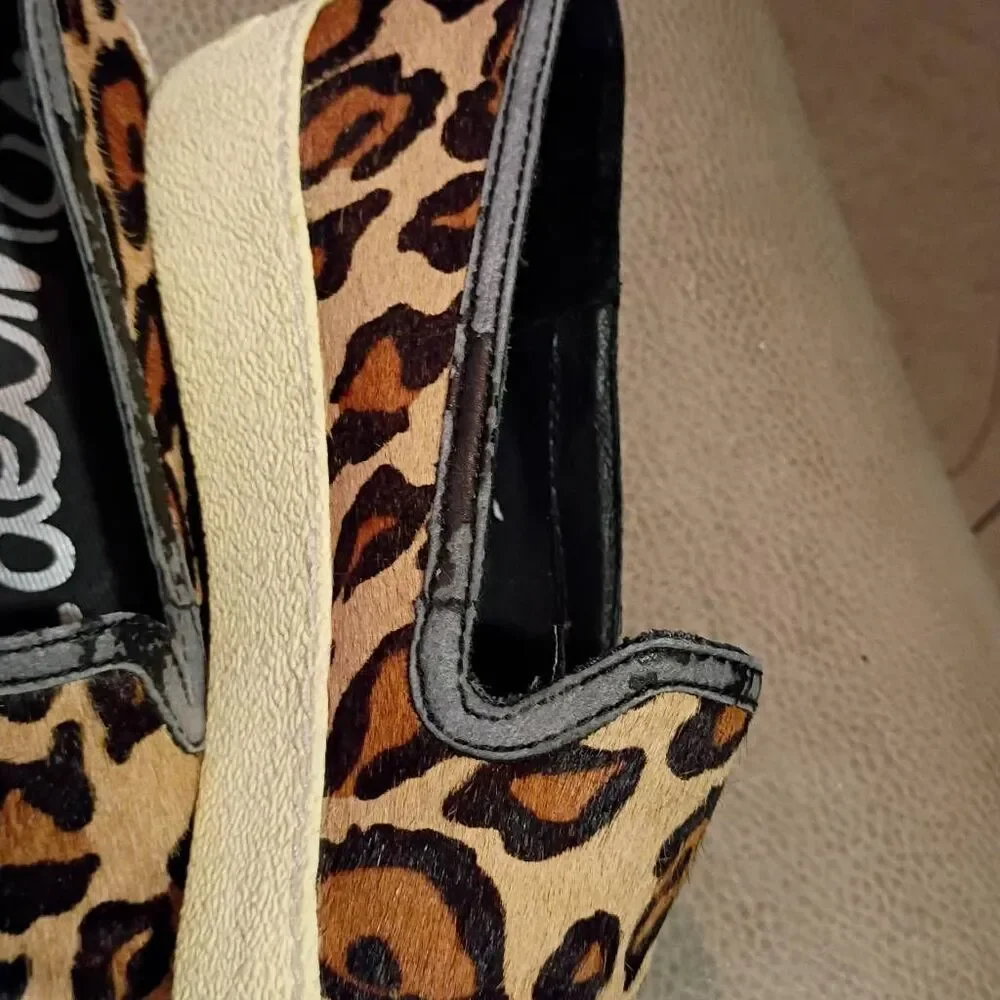 Sam Edelman Khloe Leopard Slip On Loafers size 7.5 Women's